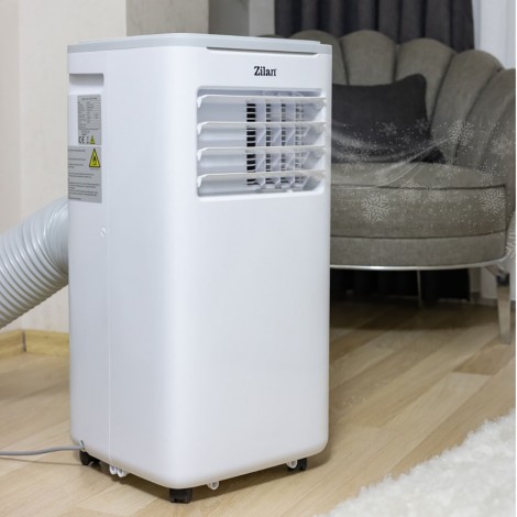 Aer conditionat mobil Zilan ZLN1047 3 in 1, 9000Btu/h, Wifi, Timer, Display LED, temperatura 7-35 grade C