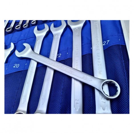 Set chei combinate fixe inelare Onex, 6-32 mm, 21 piese, albastru TRSCH