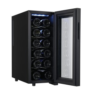 Frigider pentru vinuri Zilan ZLN4681, 33L, 50W, iluminare interioara, negru