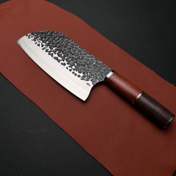 Cutit fier forjat tip satar Gama Padurar, 30cm, lama curbata, maner lemn maro, 255-17 a4