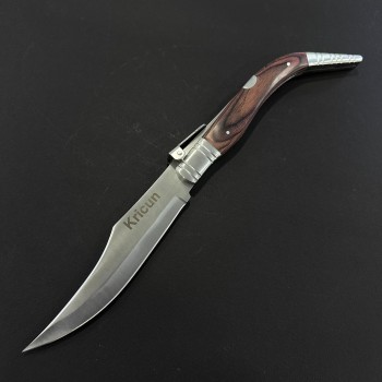 Briceag camping Bandolera 38cm, lama otel inox, maner lemn FR19