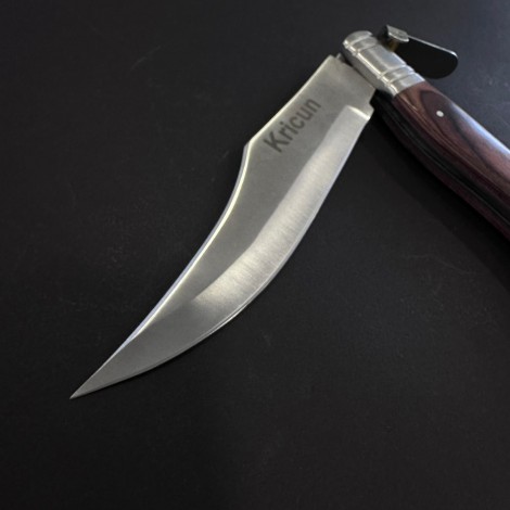 Briceag camping Bandolera 38cm, lama otel inox, maner lemn FR19