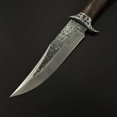 Cutit camping Bowie Columbia Saber 33cm, lama fier forjat, maner lemn maro, husa, COL-SB33 Cutit camping Bowie Columbia Saber 33cm, lama fier forjat, maner lemn maro, husa, COL-SB33