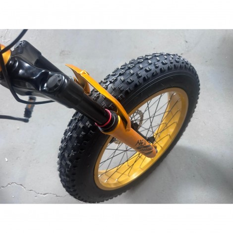 Bicicleta Go kart 20 inch Fat Caraiman, 21 viteze, frana disc, pentru copii, auriu