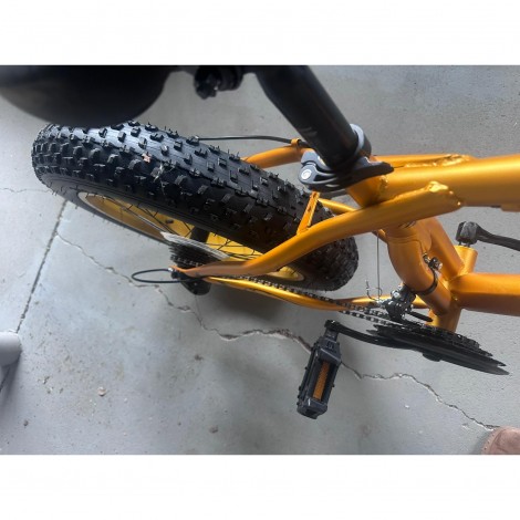 Bicicleta Go kart 20 inch Fat Caraiman, 21 viteze, frana disc, pentru copii, auriu