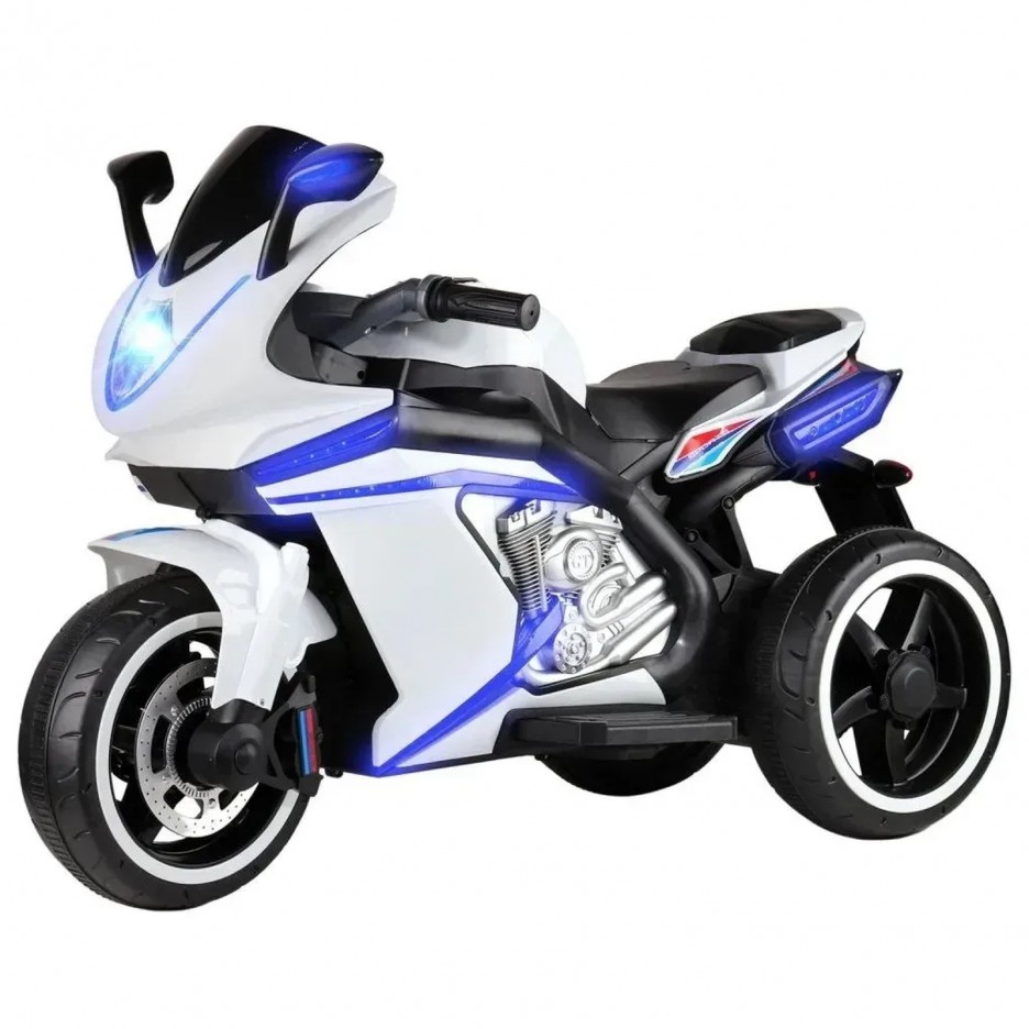 Motocicletă electrică cu trei roți pe baterie Alb