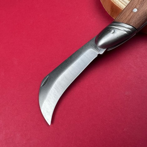 Cutit Altoit tip Briceag 19cm, lama concava otel inox, maner lemn maro FR18