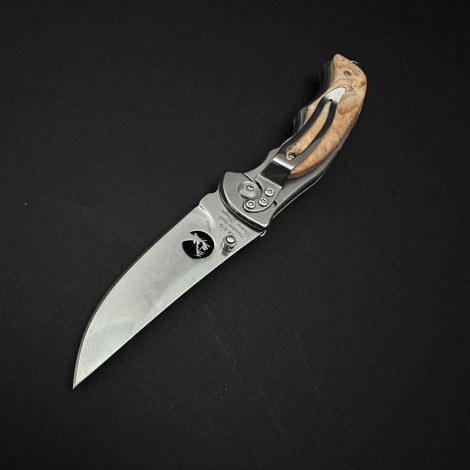 Cutit camping tip Briceag Elk Ridge 20cm, lama otel inox, maner metal+abs, crem