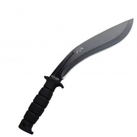 Maceta camping ColdSteel Kukri 40cm MAC-CS40B, lama otel inoxidabil, maner abs, cu husa textila, negru, sabie FRS10
