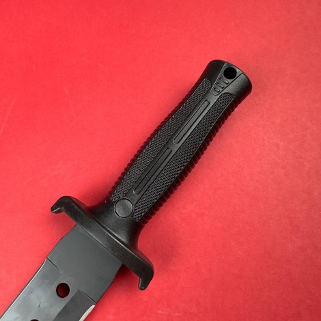 Cutit camping black 33cm, lama otel inox dublu tais, maner abs, negru FR19