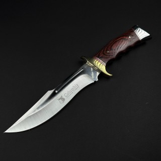 Cuțit camping tip dagger SA78 31 cm, lama otel inox, maner lemn, teacă inclusa FR18