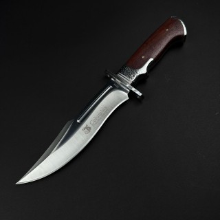 Cuțit camping tip dagger SA86 31 cm, lama otel inox, maner lemn, teacă inclusa FR18