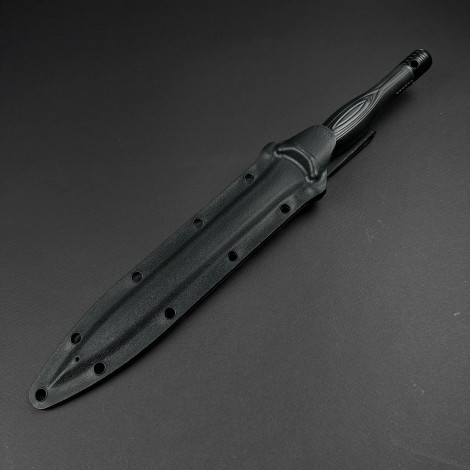 Cuțit camping tip dagger Suppressor 33cm, lama otel inox, maner texturat, teacă abs FR18