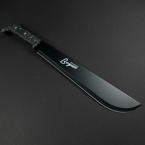 Cuțit camping tip maceta Boyue 45cm, lamă oțel inoxidabil, mâner negru, cu husa FR18 Cuțit camping tip maceta Boyue 45cm, lamă oțel inoxidabil, mâner negru, cu husa FR18