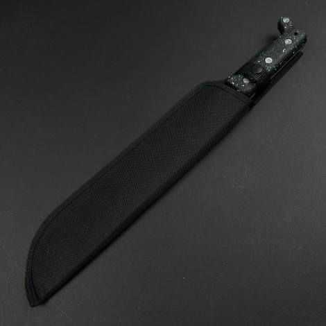 Cuțit camping tip maceta Boyue 45cm, lamă oțel inoxidabil, mâner negru, cu husa FR18 Cuțit camping tip maceta Boyue 45cm, lamă oțel inoxidabil, mâner negru, cu husa FR18