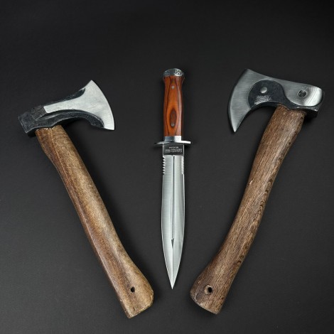 Set hobby 3 piese, Toporisca 34cm, Toporisca yin-yang si Cutit tip Baioneta 31cm, set9