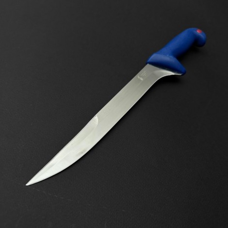 Cutit macelarie injunghiat 38cm, lama cu varf tais dublu otel inox 1/2Flex, albastru, CMI38AVDFX-OI Cutit macelarie injunghiat 38cm, lama cu varf tais dublu otel inox 1/2Flex, albastru, CMI38AVDFX-OI