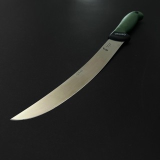 Cutit macelarie dezosat 38cm, lama otel inox 1/2FLEX, maner silicon verde CMDS38V-OI