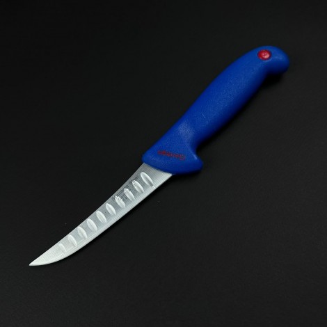 Cutit macelarie dezosat 26cm, lama cu caneluri otel inox, albastru CMD26AC-OI