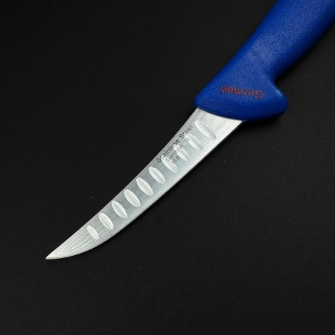 Cutit macelarie dezosat 26cm, lama cu caneluri otel inox, albastru CMD26AC-OI