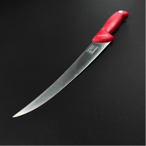 Cutit macelarie dezosat 36cm, lama otel inox, rosu CMD36R-OI