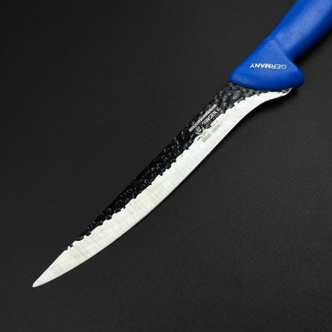 Cutit macelarie injunghiat 32cm, lama fier forjat, albastru CMI32A-FF