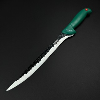 Cutit macelarie injunghiat 38cm, lama fier forjat, verde CMI38V-FF