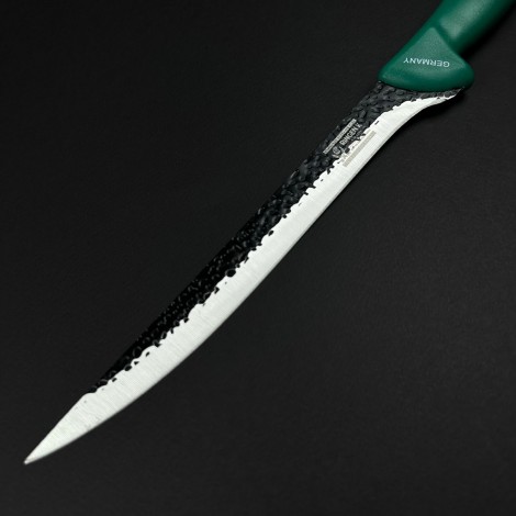 Cutit macelarie injunghiat 38cm, lama fier forjat, verde CMI38V-FF