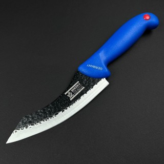 Cutit macelarie Santoku 27cm, lama fier forjat, albastru CMS27A-FF