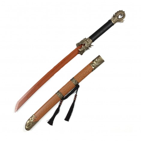 Sabie tradițională Han Tang cosplay / decorativă – replică realistă cu lamă lemn, 104 cm, SAB-HT104 FRS10