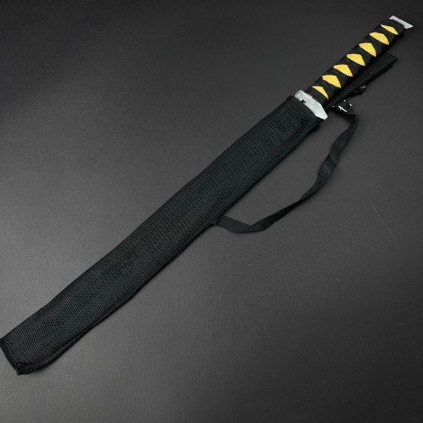 Sabie camping 70cm SB-C70D, lama dublu tais otel inoxidabil, maner paracord, cu husa textila FR17 + Cadou kunai 22cm FRS10