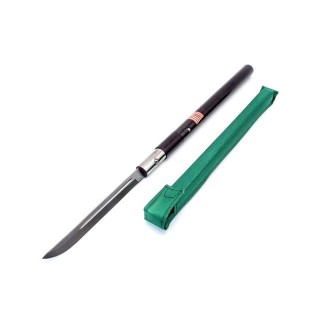 Baston cu lamă ascunsă 2 în 1 81cm, lama otel inox, maner negru, husa