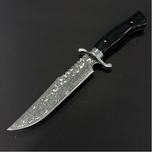 Cuțit camping tip dagger 36 cm, lama otel inox, maner lemn, teacă inclusa, CUT-DAM36