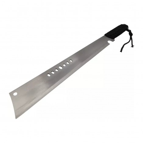 Cuțit camping tip maceta 40cm, lamă oțel inox, mâner paracord negru, cu husa + Cadou kunai 22cm MAC-BOW50 sabie FRS10
