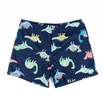 Costum de baie tip Boxeri Dino, albastru