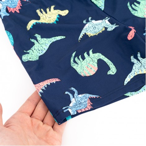Costum de baie tip Boxeri Dino, albastru