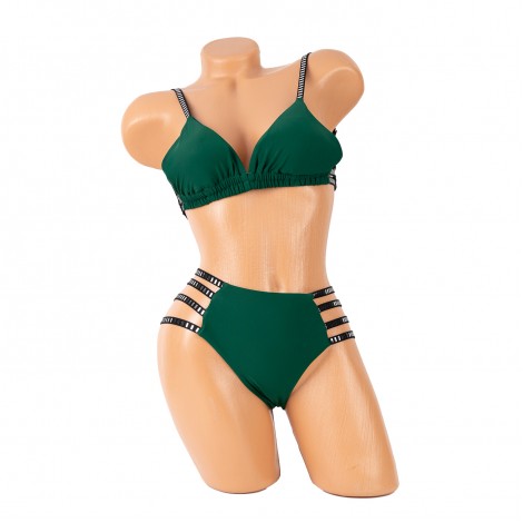 Costum de baie Daphne, verde, 2 piese