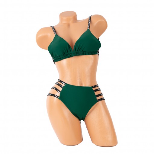 Costum de baie Daphne, verde, 2 piese
