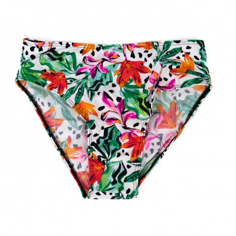 Costum de baie Elise, verde, 2 piese, rochita cu slip