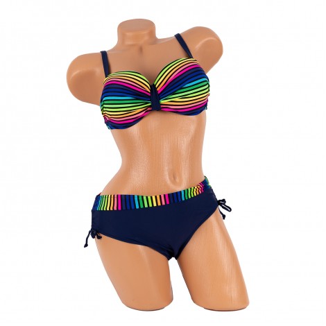 Costum de baie Flori, blue, 2 piese