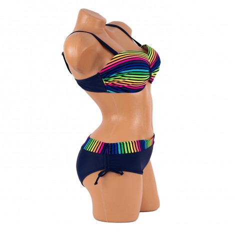 Costum de baie Flori, blue, 2 piese