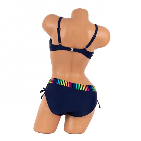 Costum de baie Flori, blue, 2 piese