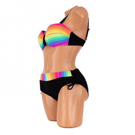 Costum de baie Flori, black, 2 piese Costum de baie Flori, black, 2 piese