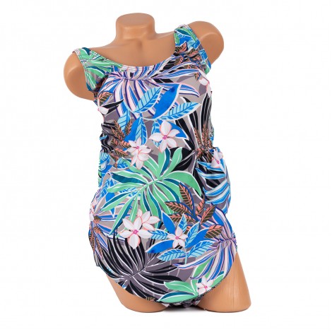 Costum de baie Tropical, bleu, intreg Costum de baie Tropical, bleu, intreg