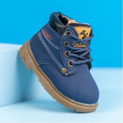 Ghete imblanite Comfy Star albastru