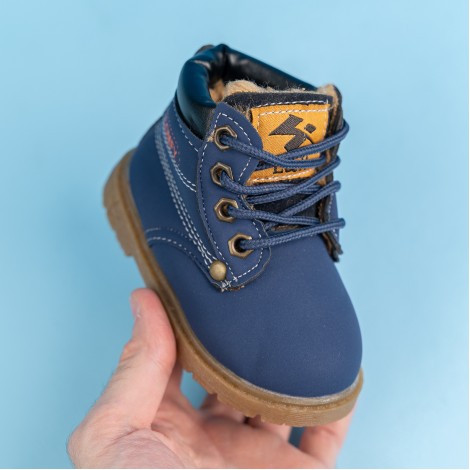 Ghete imblanite Comfy Star albastru