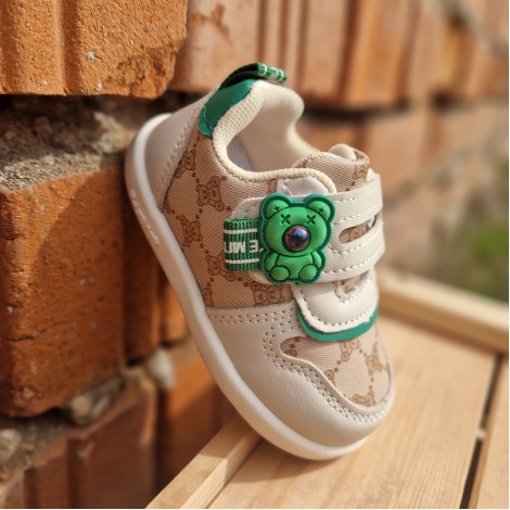 Pantofi Sport Green Bear white Thoes