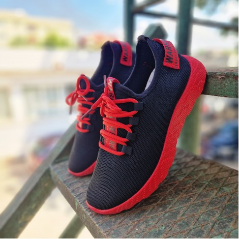 Pantofi Sport Warner black-red TopH