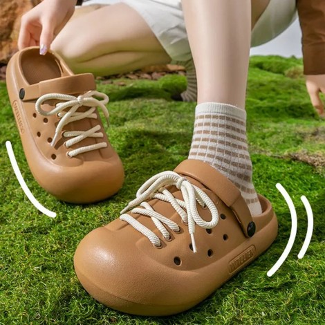 Saboti tip crocs Cosmi brown