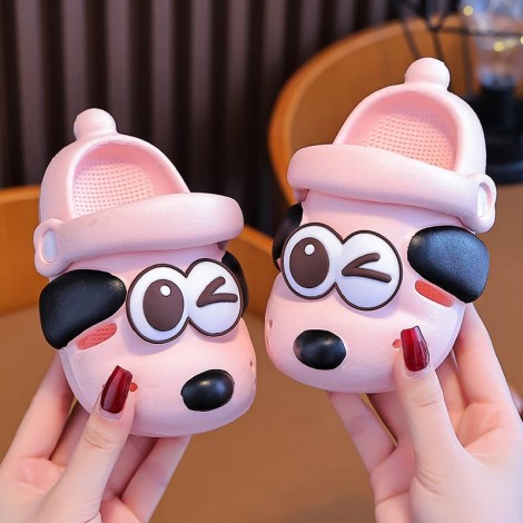 Saboti tip crocs Doggy pink